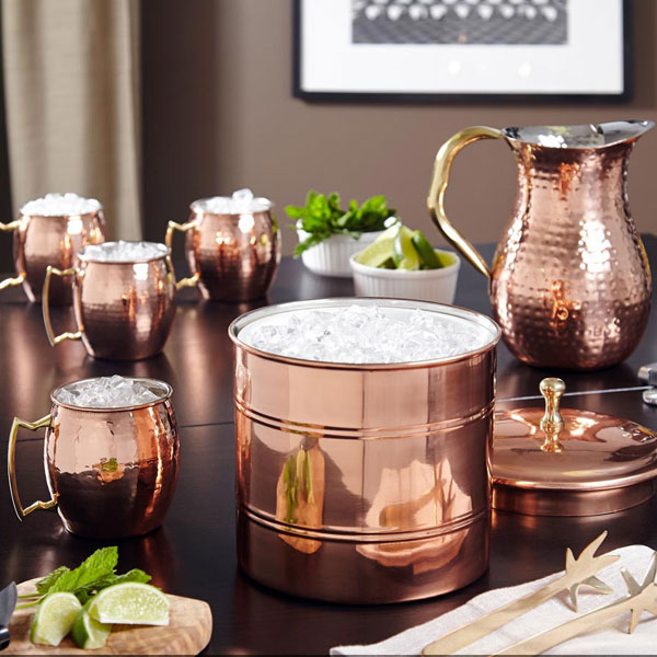 Manufacturers & Exporters of Copper Bottle - Copper Royal Mughal Jug Copper Pitcher, Copper Water Bottle,